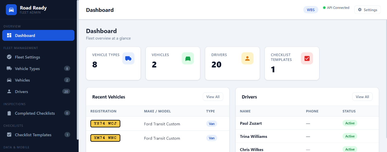 Fleet vehicle inspection workflow from checklist to defect reporting